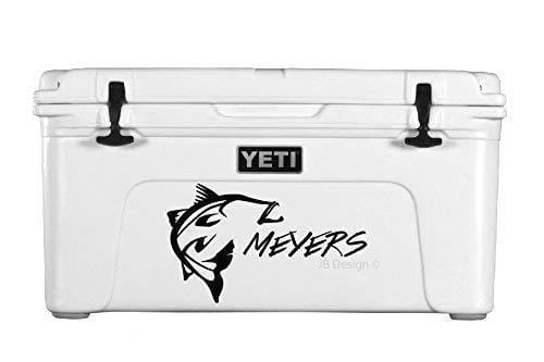 Personalized Vinyl Decal for Yeti Coolers - Redfish, Trout, Flounder and  Others