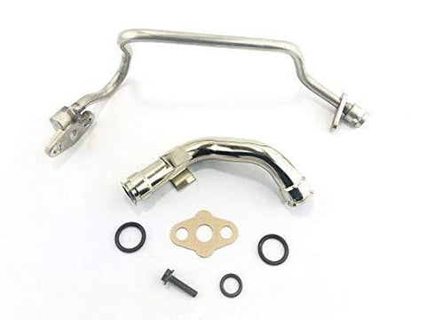 Updated Turbo Feed & Drain Line Tube 2004-2007 Ford 6.0L Powerstroke Diesel F250 F350 F450