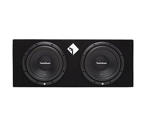 Rockford R12X10 10-Inch 400 Watt Dual Loaded Enclosure, Set of 2