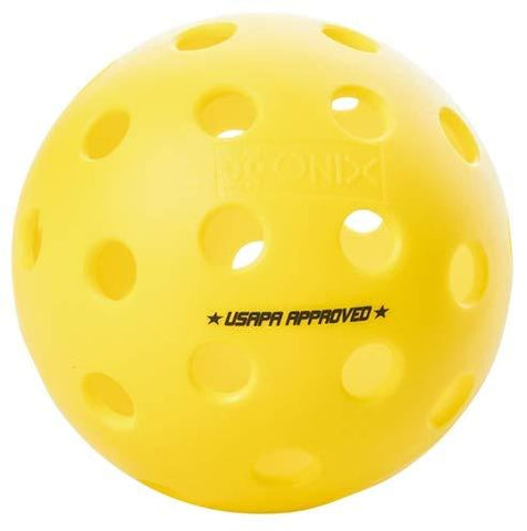 Pickleball Marketplace Onix Popular Fuse G2 Outdoor Pickleball Balls | The Balls Offer Superior Balance and a consistent Feel. 6 Pack – Yellow