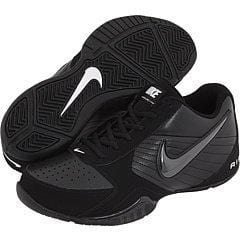 Nike Mens Air Baseline Low Basketball Shoes-Black/Black-White-13