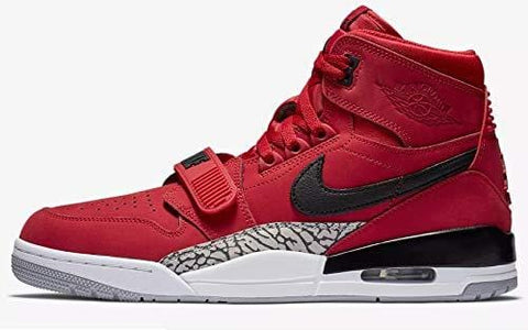 Nike Jordan Legacy 312 - Men's Varsity Red/Black/White Leather Basketball Shoes 9 D(M) US