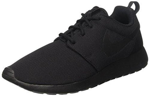 Nike Womens Roshe One Fabric Low Top Lace Up, Black/Black/Dark Grey, Size 9.5