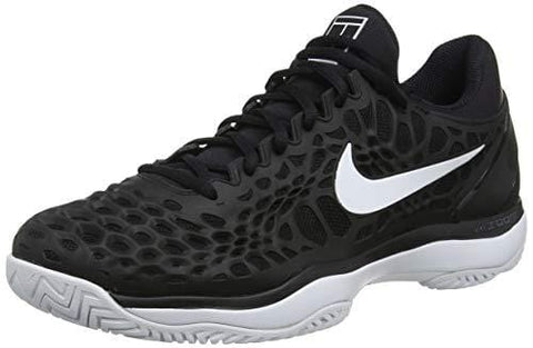 Nike Men's Air Zoom Cage 3 HC Tennis Shoes (11 D(M) US, Black/White-Anthracite)