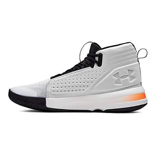 Under Armour Men's Torch Basketball Shoe, White (105)/Black, 9 M US ...