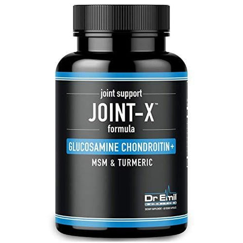 Dr. Emil's Joint Support Formula - Glucosamine Chondroitin, Turmeric & MSM - Doctor Formulated Joint Supplement for Mobility & Pain Relief - for Men & Women (60 Veggie Capsules)