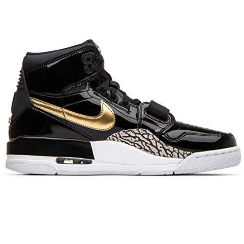 Nike AIR Jordan Legacy 312 Mens Fashion-Sneakers AV3922 (10.5, Black/Metallic Gold/White)