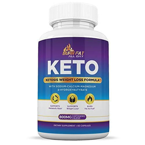 Keto Pills for Weight Loss - Burn Fat Fast & Lose Unwanted Pounds - Weight Loss Supplements for Women & Men - Appetite Suppressant - Ketogenic Formula with BHB - 60 Capsules