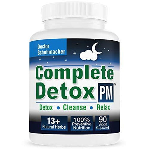 Longevity Complete Detox [PM] - Rapid Whole Body Detox with Support for Deeper Sleep & Better Relaxation - Colon, Liver, Lymph, Kidney Cleanse with Goji Berries & 13+ Other top Quality Natural Herbs