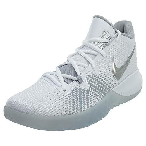 Nike Men's Kyrie Flytrap Basketball Shoes (White/Metallic Silver, 11 M US)