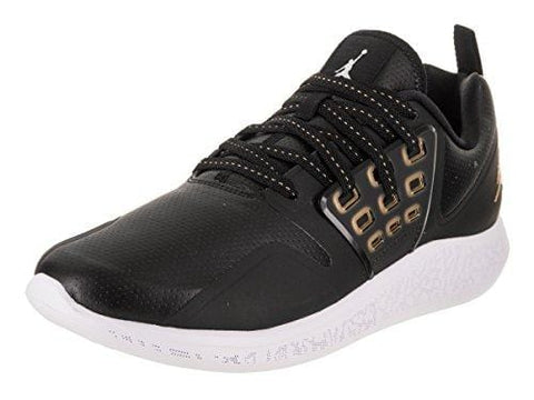 Jordan Nike Air Grind Mens Running Trainers AA4302 Sneakers Shoes (UK 10 US 11 EU 45, Black Metallic Gold White 031)