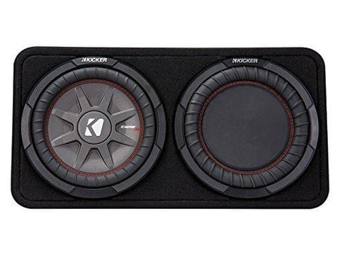 Kicker 43TCWRT102 CompRT 10" 2-Ohm Subwoofer in Thin Profile Enclosure