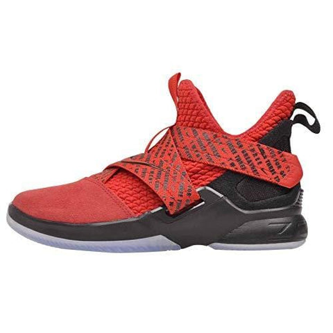 Nike Kids' Grade School Lebron Soldier XII Basketball Shoes (7, Red/Black)