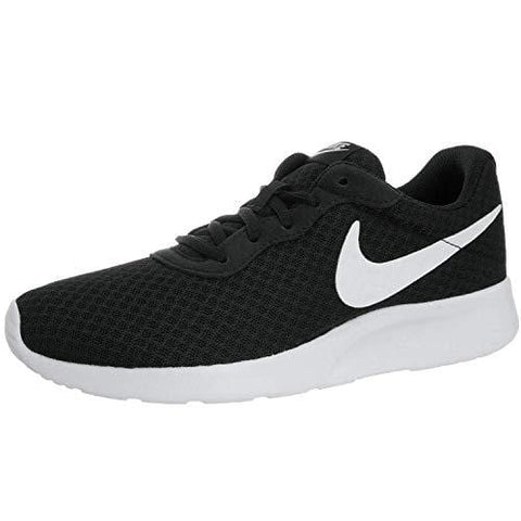 Nike Womens Tanjun Running Sneaker Black/White 8