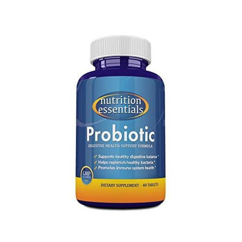 Nutrition Essentials #1 Rated Acidophilus Probiotic Digestive Health Supplement - Most CFU's per Bottle - 100% Moneyback Guarantee (60 Tablets)