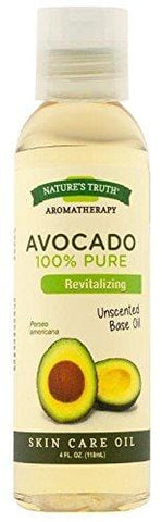 Nature's Truth Cold Pressed Skin Care Base Oil, Avocado, 4 Fluid Ounce