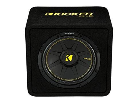 Kicker 12-Inch 600 Watt 4 Ohm CompC Vented Loaded Subwoofer Enclosure, 44VCWC124