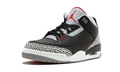 Jordan Air 3 Retro OG Men's Basketball Shoes Black/Fire Red/Cement Grey 854262-001 (9 D(M) US)