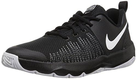 Nike Boys' Team Hustle Quick (GS) Basketball Shoe, Black/White, 5 M US Big Kid