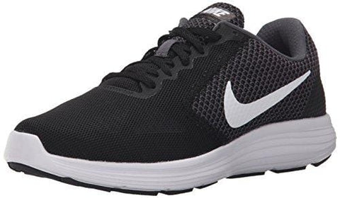 NIKE Women's Revolution 3 Running Shoe, Dark Grey/White/Black, 8.5 B(M) US