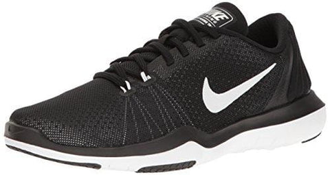 NIKE Women's Flex Supreme TR 5 Cross Training Shoe, Black/White/Pure Platinum, 9.5 B(M) US