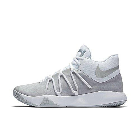 Nike Mens KD Trey 5 V Basketball Shoes White/Chrome-Pure Platinum Size 11