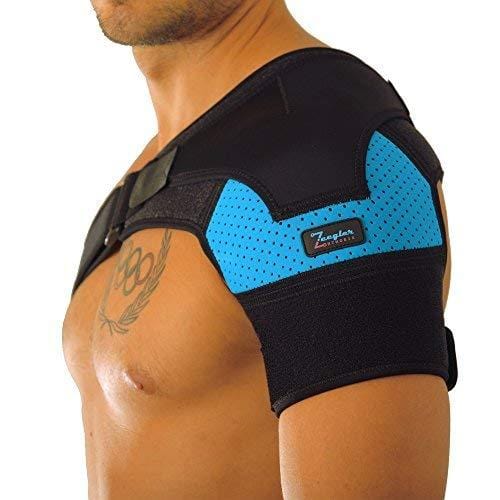  Shoulder Stability Brace with Pressure Pad by Babo Care - Light  and Breathable Neoprene Shoulder Support for Rotator Cuff Dislocated AC  Joint Labrum Tear Shoulder Pain Shoulder Compression Sleeve : Health