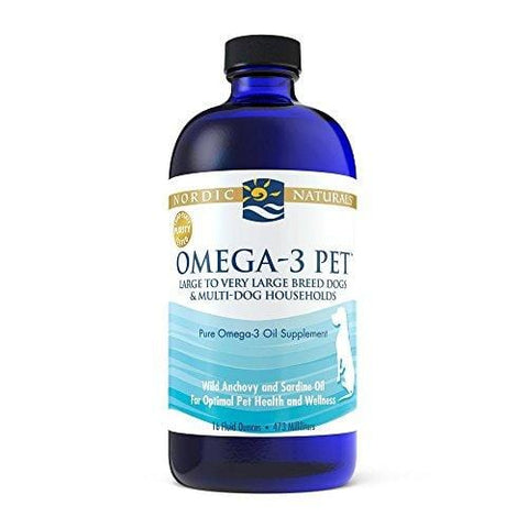 Nordic Naturals Omega-3 Pet Oil Supplement, Promotes Optimal Pet Health and Wellness, for Large to Very Large Breed Dogs and Multi-Dog , 16 oz - Standard Packaging