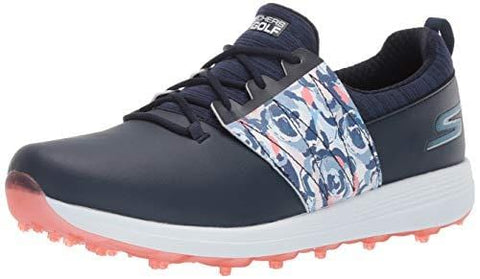 Skechers Women's Eagle Spikeless Golf Shoe, Navy/Multi Floral 6.5 M US