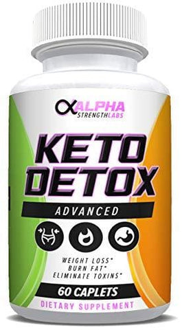 Keto Detox Cleanse Weight Loss - Colon Cleanser - Flush Excess Waste - Formulated for Women & Men - All-Natural Ingredients - 60 Caplets