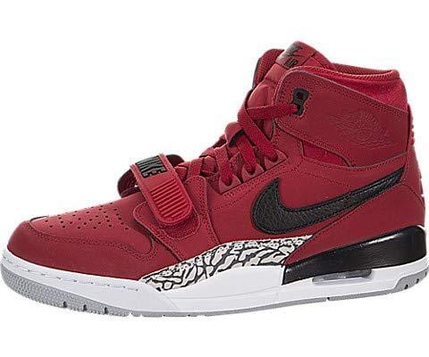 Nike Jordan Legacy 312 - Men's Varsity Red/Black/White Leather Basketball Shoes 10 D(M) US