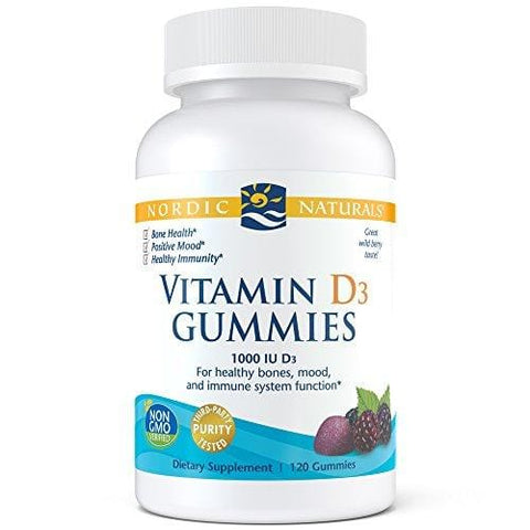 Nordic Naturals Vitamin D3 Gummies, 1000 Iu Vitamin D3 Cholecalciferol, 120 Count