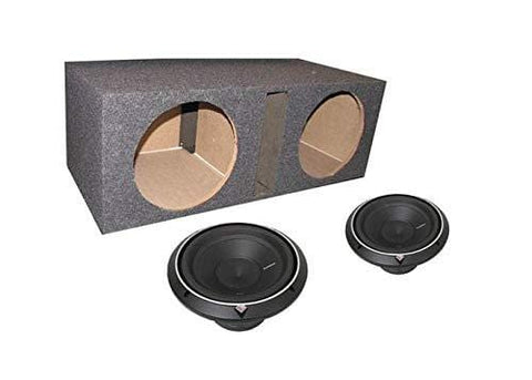 2) Rockford Fosgate P2D2-12 12" 1600W Car Subwoofers Sub + Dual Vented Sub Box