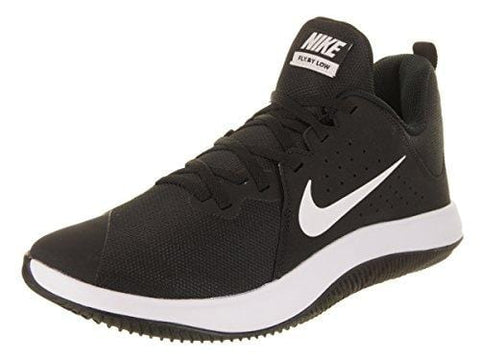 Nike Men's Fly.by Low Basketball Shoe, Black/White, 10.5