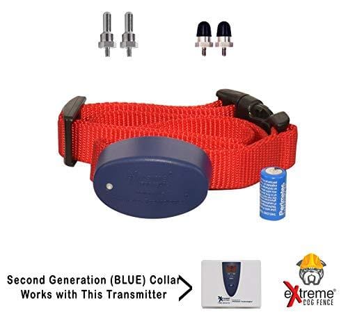 Extreme Dog Fence G2 Additional Fence Dog Collar with Large and Medium Set  of Comfort Contacts for Dogs and Puppies of All Hair Lengths