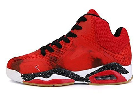 No.66 TOWN Men's Air Shock Absorption Running Tennis Shoes Sneaker Basketball Shoes Size 9.5 Red