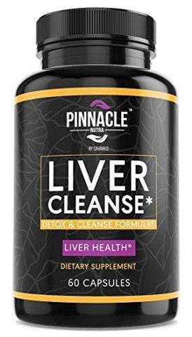 Liver Cleanse Detox Supplement for Liver Health Support - Natural Liver Repair Formula with Milk Thistle Extract, Beet Root, Chanca Piedra, Grape Seed, Turmeric, Artichoke & Ginger - 60 Capsules