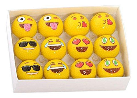 Emoji Universe: 2-Ply Professional Practice Golf Balls, 12 Emoji Balls [product _type] Kangaroo - Ultra Pickleball - The Pickleball Paddle MegaStore