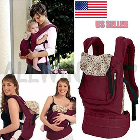 Front & Back Baby Newborn Carrier Infant Comfort Backpack Sling Wrap Cotton OY