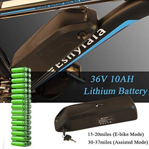  CYGG Kettle Ebike Battery 36V Kettle Electric Lithium Battery  for Road Bike Mountain Bike with LCD Display Optional 36V  8Ah/10Ah/13Ah/15Ah/18Ah Battery with Charger,36v,8AH : Electronics