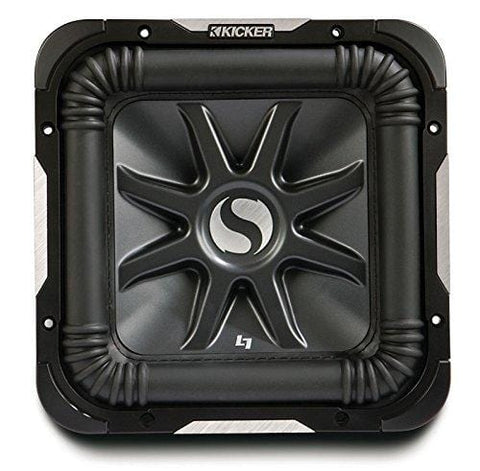 Kicker S15L7 Car Audio Solobaric L7 Square 15" Sub Dual 2 Ohm 2000W 11S15L72 Subwoofer L7S15