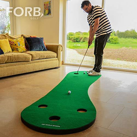 FORB Home Golf Putting Mat (10ft Long) - Conquer The Green In Your Own Home! [Net World Sports]