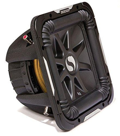 Kicker S12L7 Car Audio Solobaric L7 Square 12" Sub Dual 4 Ohm 1500W 11S12L74 Subwoofer L7S12