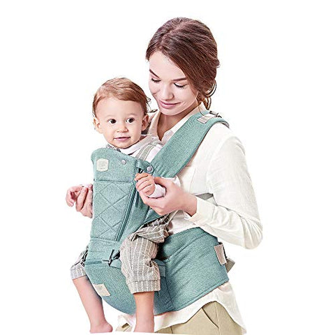 Maydolly Baby Carrier 360 All Carry Positions Baby Carrier with Hip Seat Wonderful Baby Shower Gift (Blue)