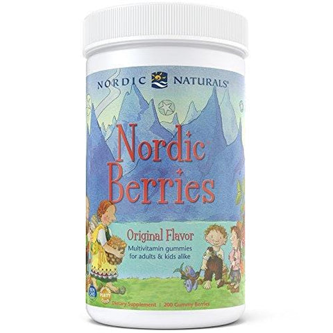 Nordic Naturals Nordic Berries Multivitamin - Chewable Vitamin For Children & Adults Provides Essential Vitamins and Nutrients For Immune System, Bone Health, Development & Overall Health*,200 Count