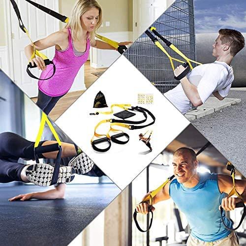 Flige Suspension Trainer Bodyweight Resistance Training Kit Full Body  Training Straps for Home