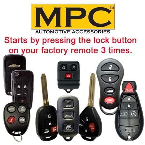 MPC Factory Remote Activated Remote Start Kit for 2008-2013 Dodge Avenger -  Plug-n-Play - Key-to-Start - Firmware Preloaded