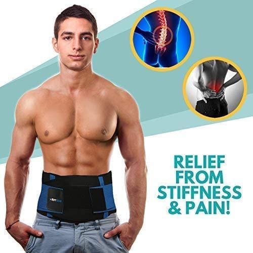 RiptGear Back Brace for Lower Back Pain Relief - Breathable Back Brace for  Men and Women - Ideal for Lifting, Work, Sciatica, Herniated Disc, and