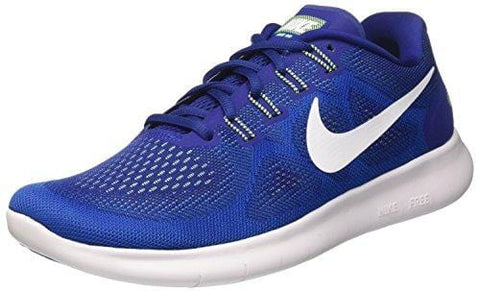 Nike Men's Free RN 2017 Running Shoe Deep Royal Blue/White/Soar/Ghost Green Size 8.5 M US