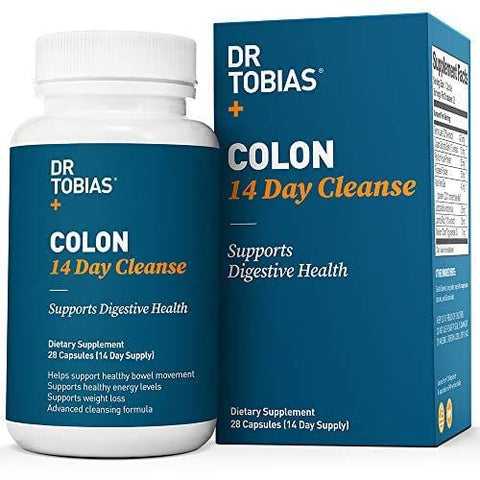 Dr Tobias Colon 14 Day Quick Cleanse - Supports Detox & Increased Energy Levels (28 Capsules)